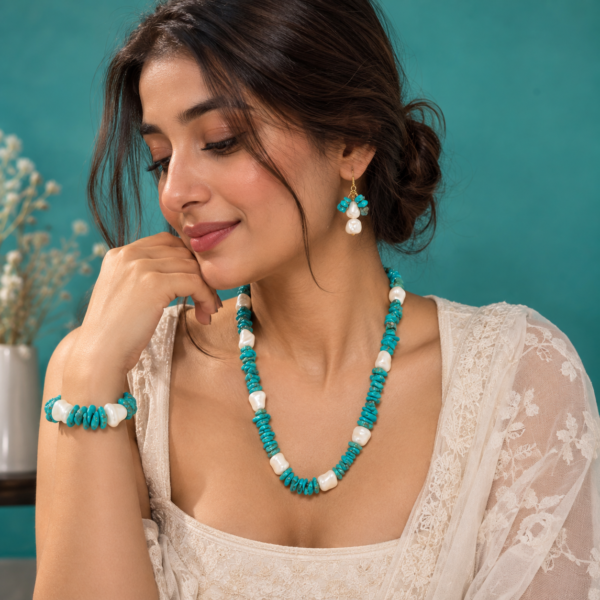 Turquoise Shellstone Harmony Jewellery Set