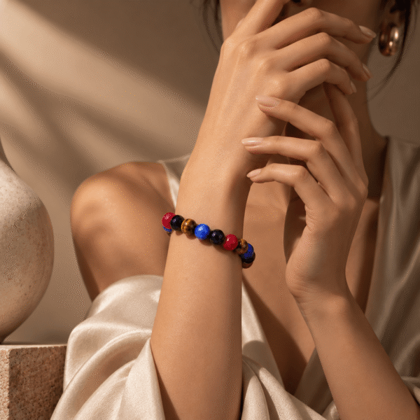 Palirang Multicolour Gemstone Beaded Bracelet