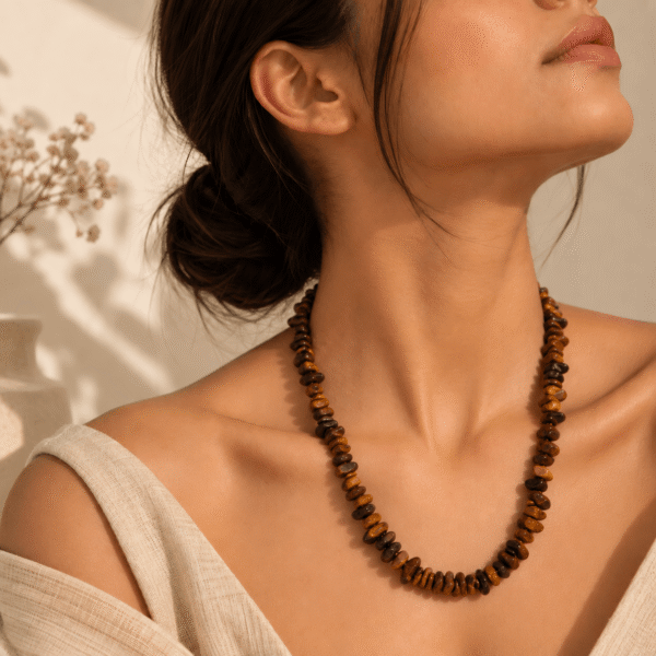 Golden Tiger Eye Chip Necklace